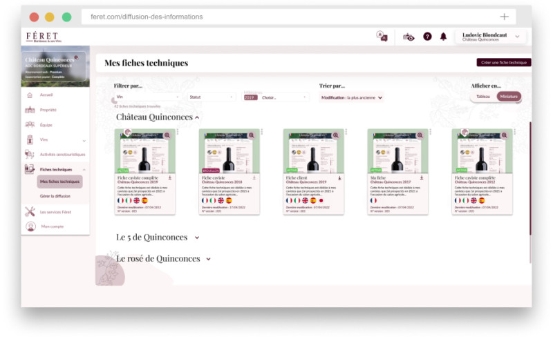 Diffusion des informations avec Féret