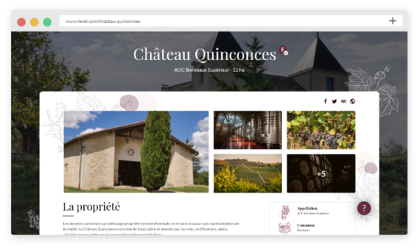 Page propriété Féret